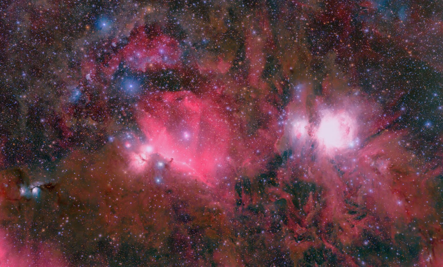 M42, IC434, NGC2024, and M78