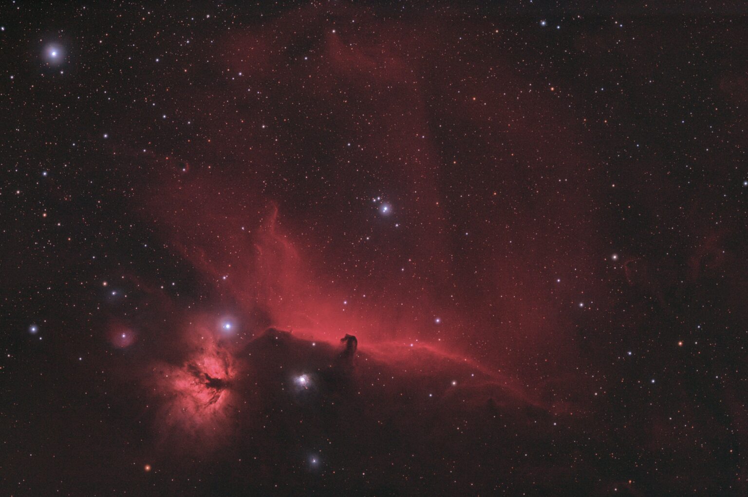 Horsehead nebula in Ha with a mirrorless cam