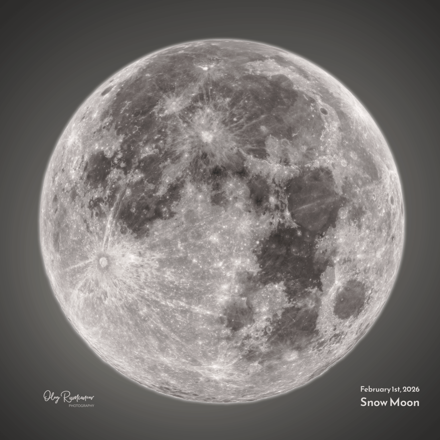Snow Moon via 107/749 refractor