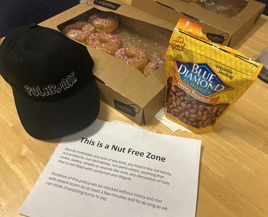 The rocket scientists' lair is filled with pink donuts, custom schwag, and inside jokes to keep morale up through the long hours before the launch.