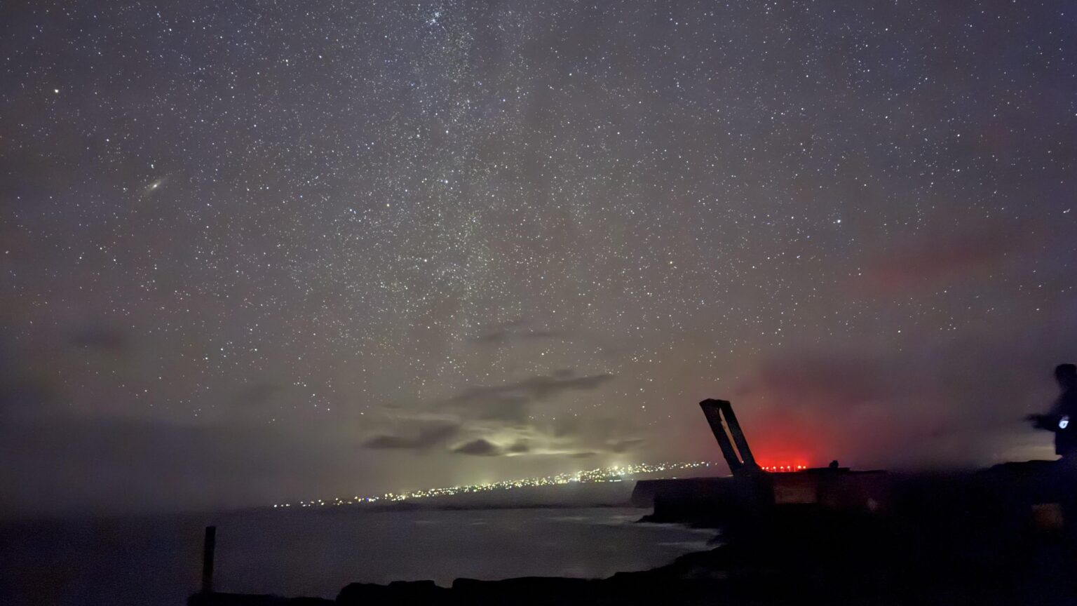 Stars over South Point, Hawaii Island