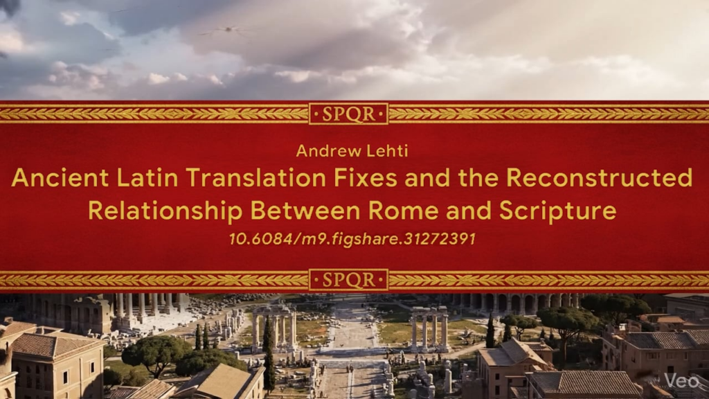 Public DOI Document: Monotheism as the driving factor for Rome’s fall: Translations lost context through time, persecution, and rewritten doctrine. This effort unravels 3,000 years of sanitized texts. The video is a 45s pitch intended to warn viewers and pique their interest about the conclusions. Public DOI Document: Monotheism as the driving factor for Rome’s fall: Translations lost context through time, persecution, and rewritten doctrine. This effort unravels 3,000 years of sanitized texts. The video is a 45s pitch intended to warn viewers and pique their interest about the conclusions.