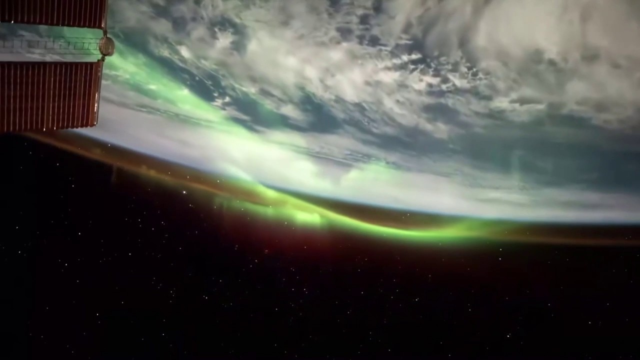 Stunning footage captures auroras from ISS