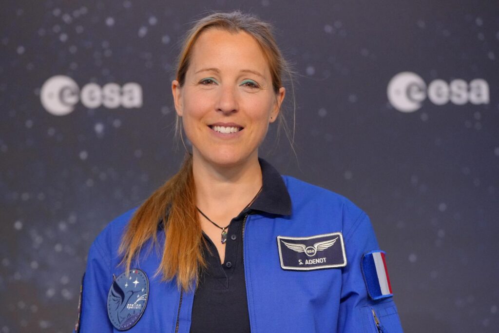 Astronaut Sophie Adenot prepares for her first takeoff
