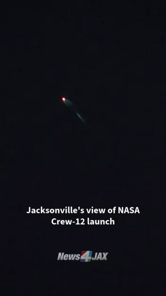 Jacksonville’s view of NASA Crew-12 launch Jacksonville's view of NASA Crew-12 launch