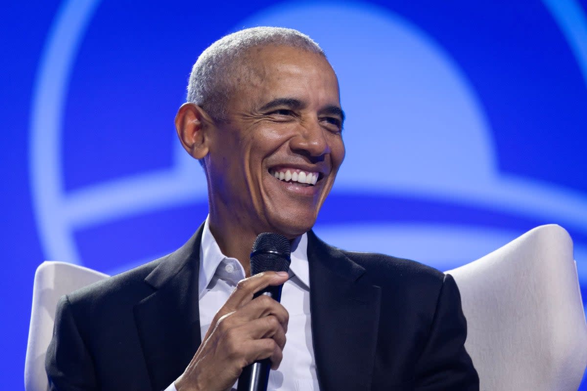Obama’s comments come several months after the director of a documentary, alleging a major government cover-up of non-human intelligence, suggested that Donald Trump may soon confirm the existence of aliens (Getty Images)