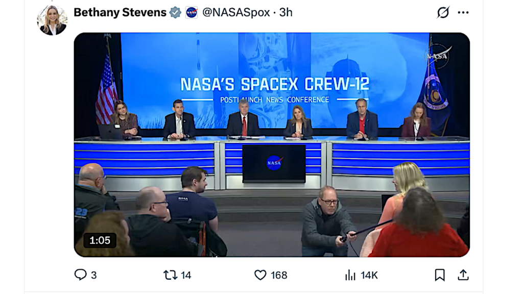 Watching Broken News Echo At NASA