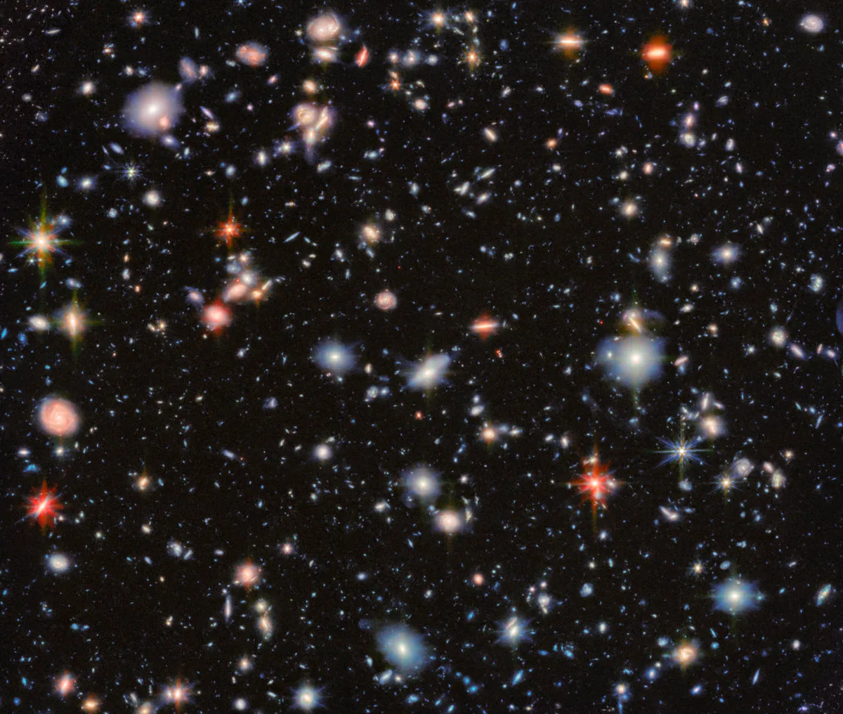 There could be up to 200 billion galaxies in the observable Universe. What does that say about the chances of alien life? Credit: ESA/Webb, NASA & CSA, G. Östlin, P. G. Perez-Gonzalez, J. Melinder, the JADES Collaboration, the MIDIS collaboration, M. Zamani (ESA/Webb)