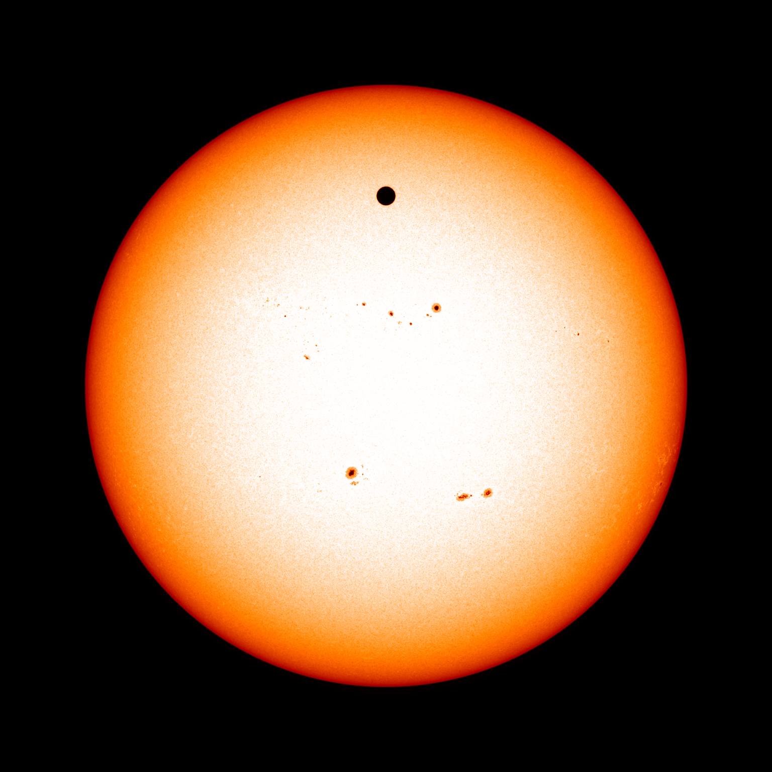 Venus Transiting the Sun