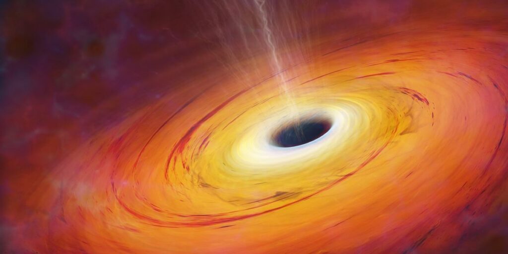 Scientists have uncovered a massive hole growing 13 TIMES cosmic 'speed limit'