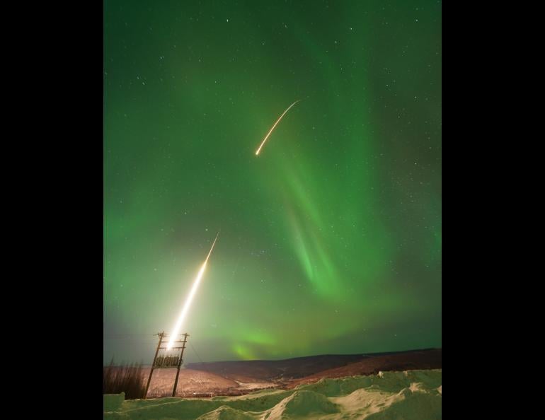 NASA's BADASS Rockets Probe the Mystery of Black Auroras Over Alaska