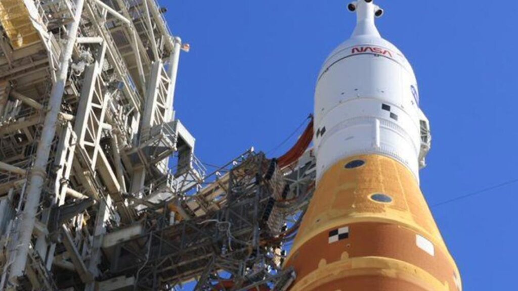 NASA moves Artemis II moon rocket off launch pad for more repairs