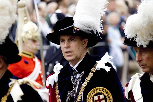 The then-Duke of York in ceremonial garb