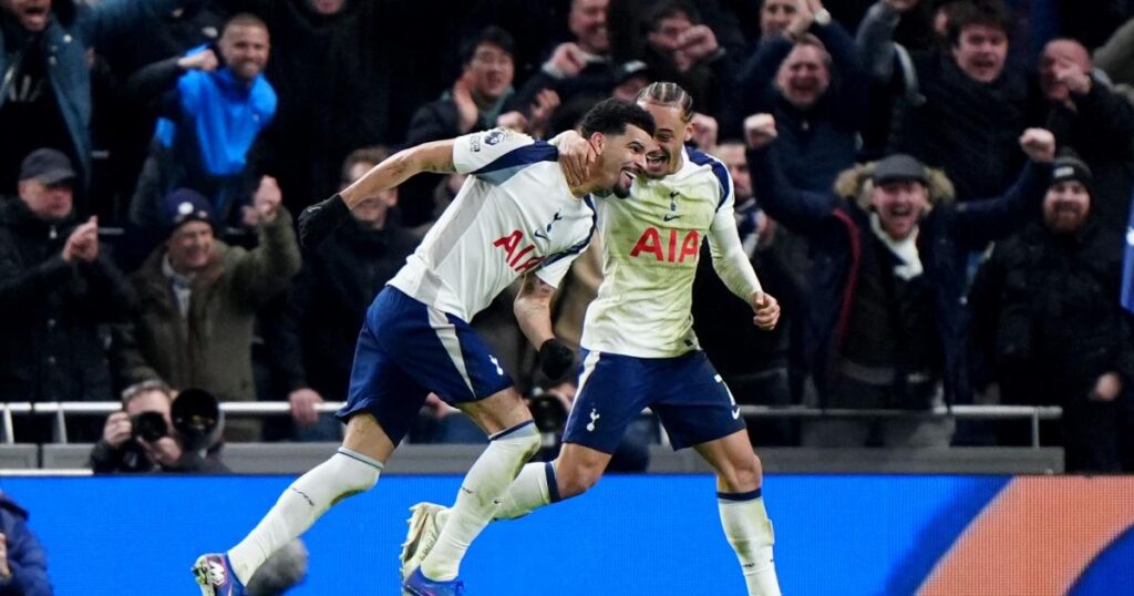 Dominic Solanke stunner earns Tottenham a point against Manchester City