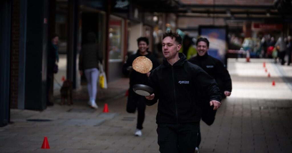 Letchworth: Hundreds flock to town's annual pancake race