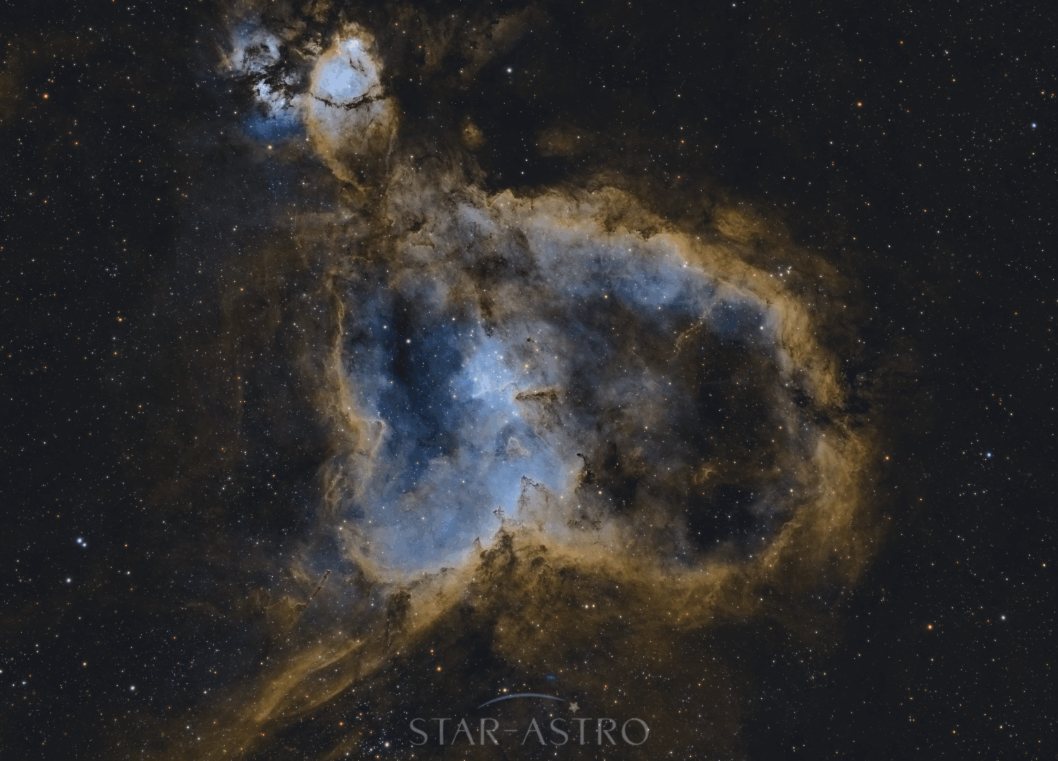 The heart nebula from my backyard