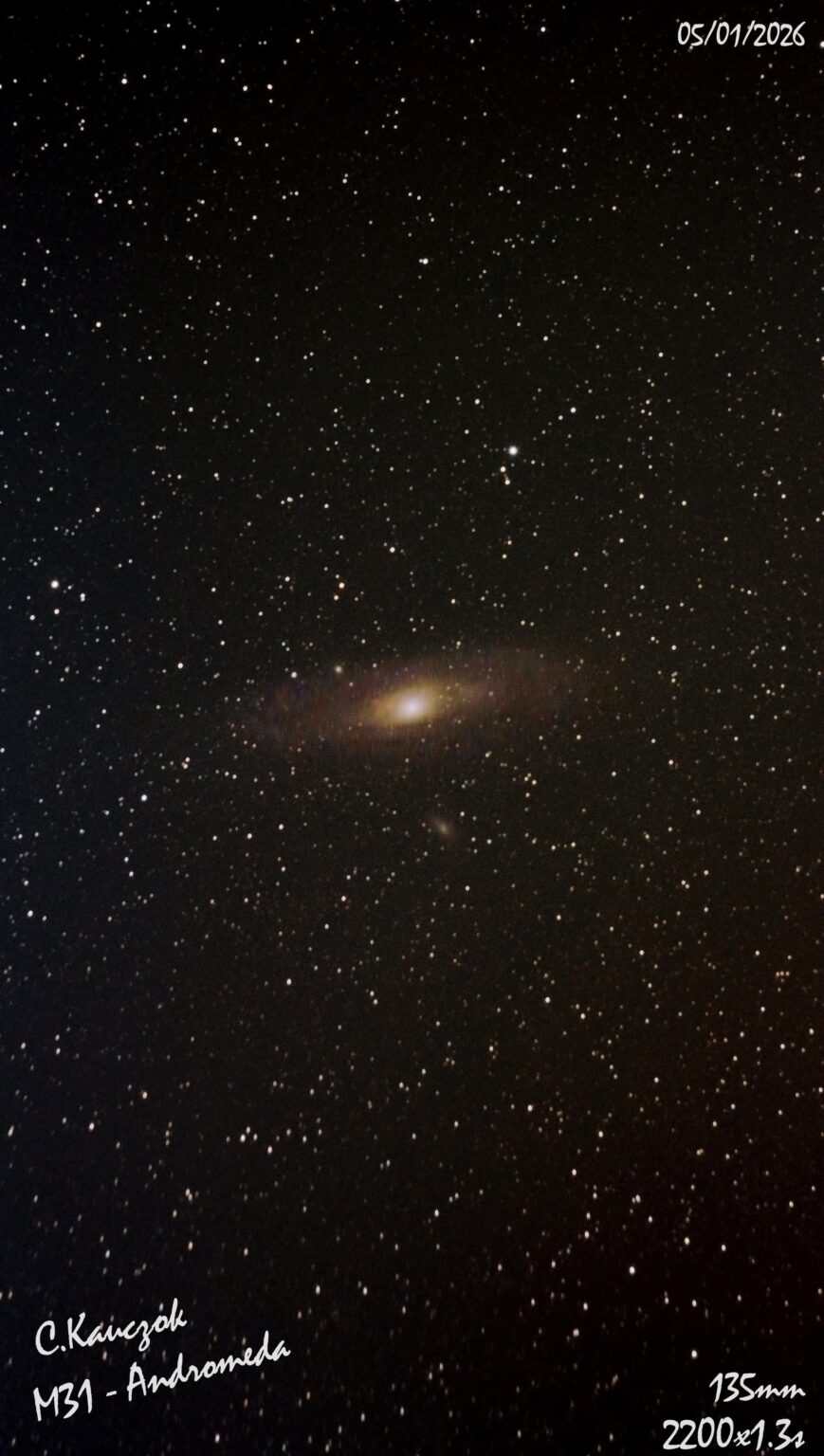Untracked M31 Andromeda DSLR