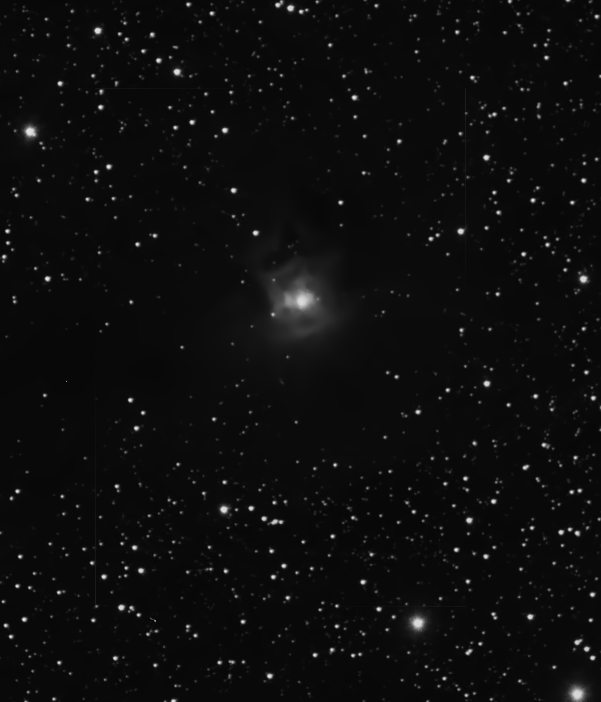 Close Up Crop of Iris Nebula