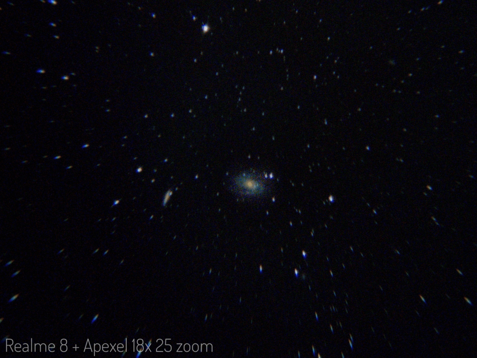 M81 & M82 Galaxy Shot By Phone - Untracked