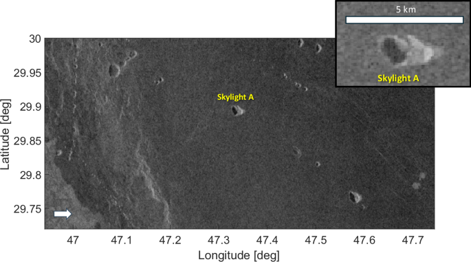 Radar-based observation of a lava tube on Venus