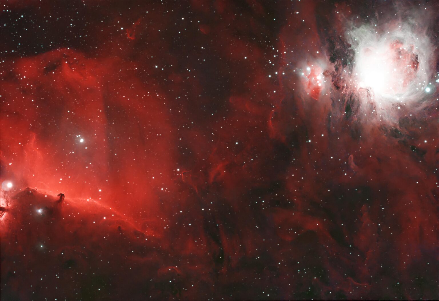 Orion and Horsehead nebula Orion and Horsehead nebula