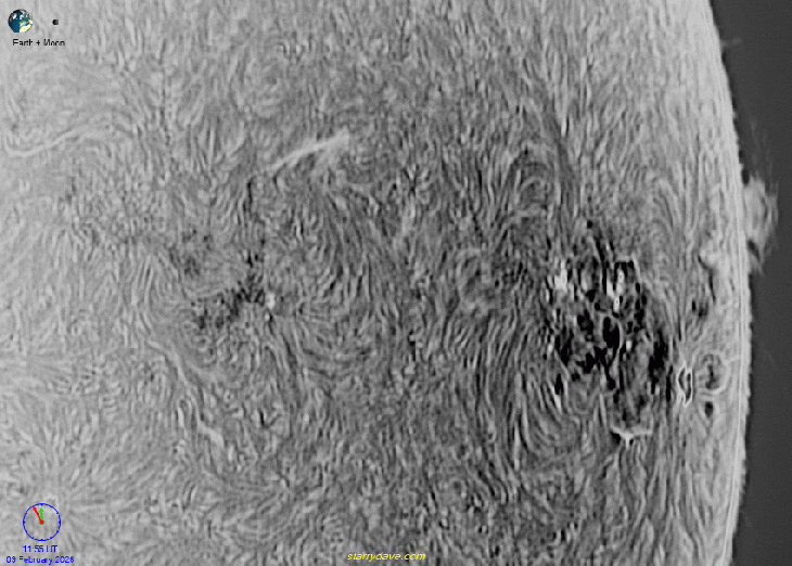 AR4366 before it went over the western limb of the Sun.