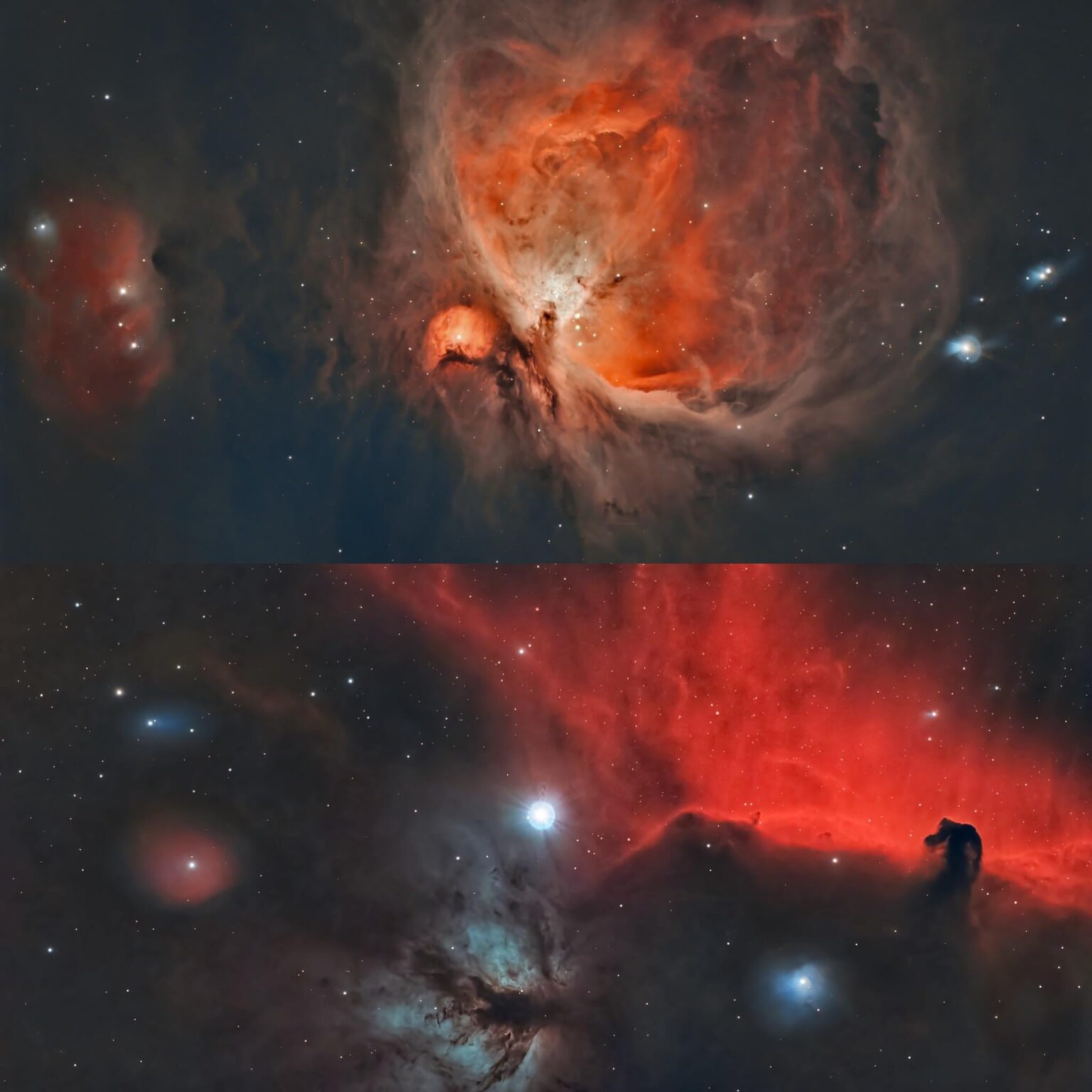 M42, Horse Head and Flame Nebula