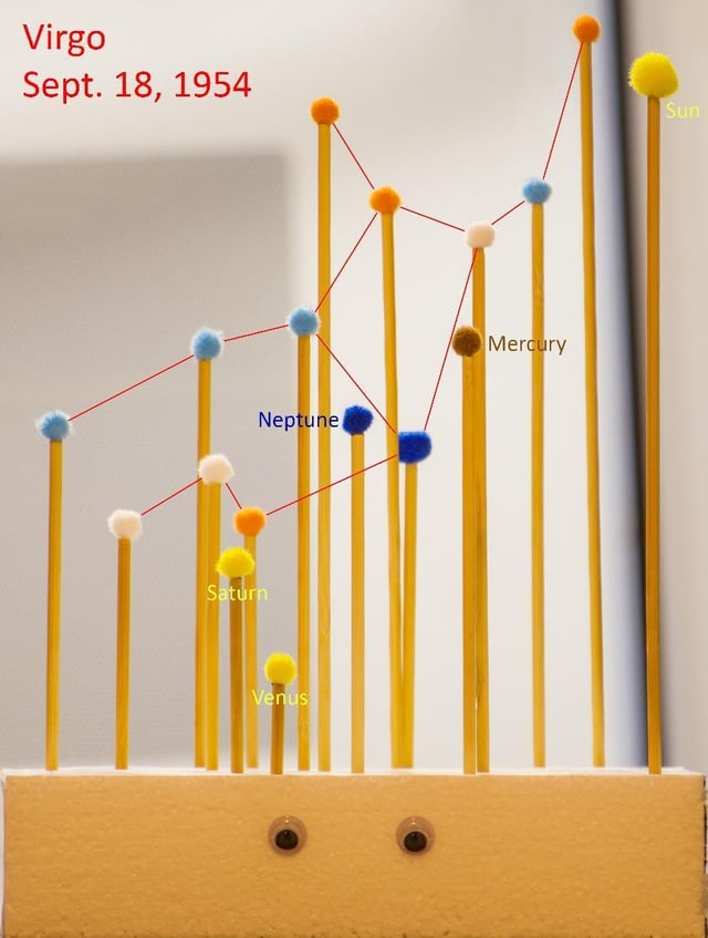 I make 3D constellation models. Here's Virgo for my dad's birthday