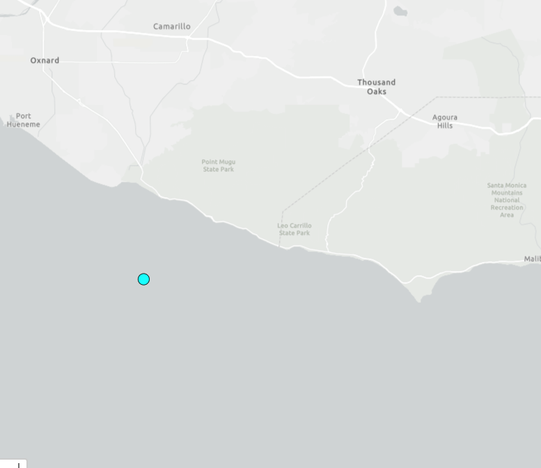 3.0 Earthquake exactly where underwater base is alleged - Sycamore Knoll