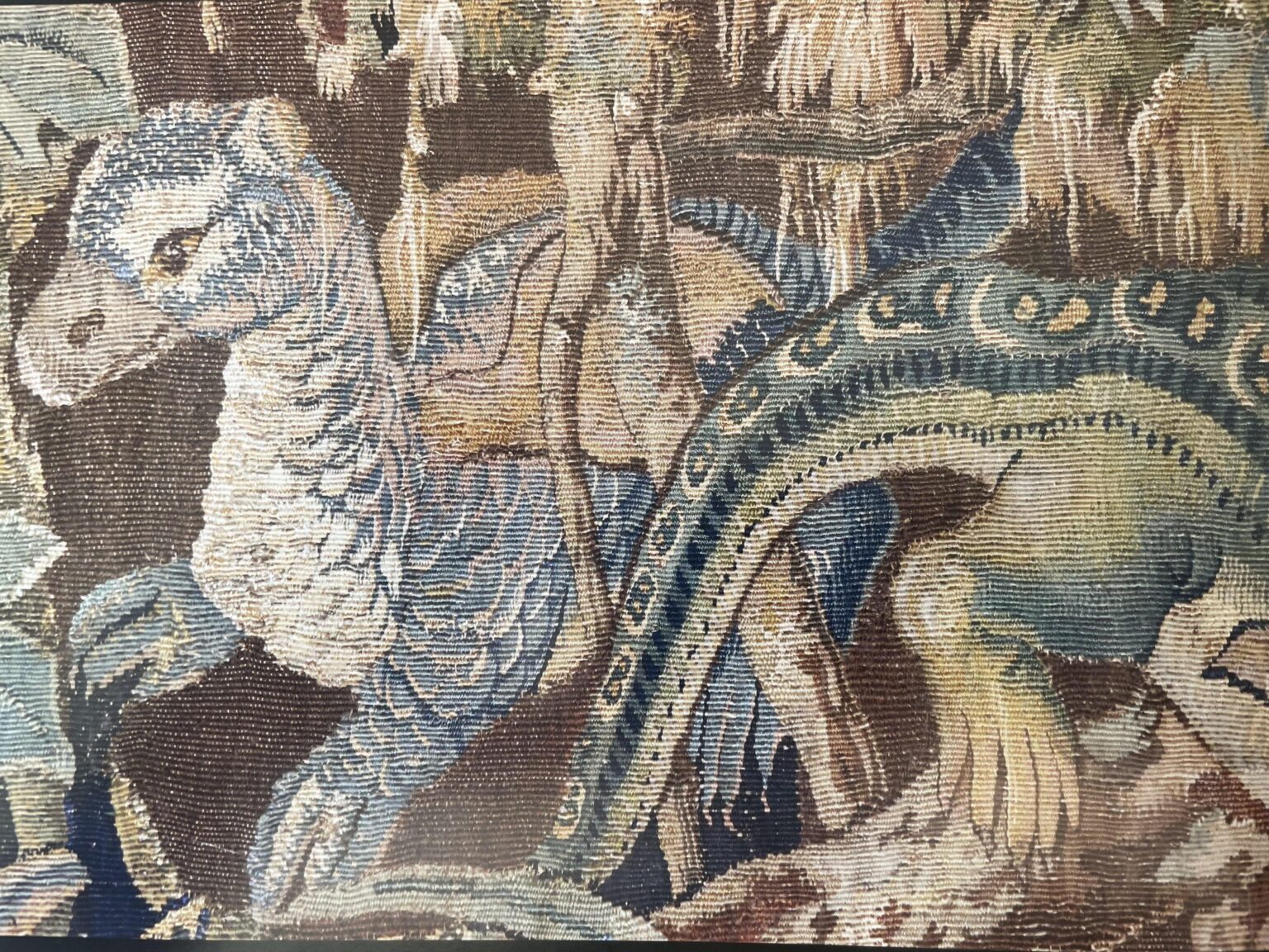 "Dragons/Dinosaurs" Depicted on a 16th Century Tapestry?