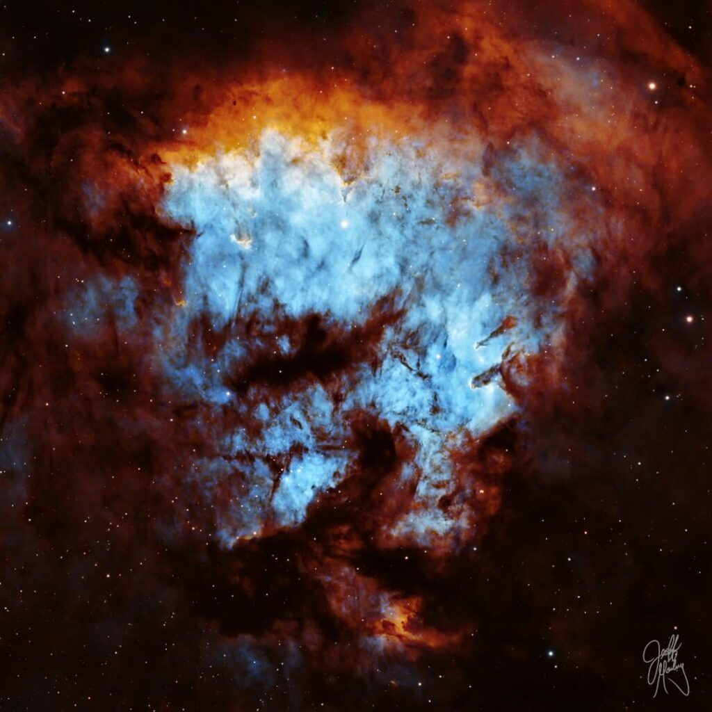 Cosmic Question Mark (NGC 7822)