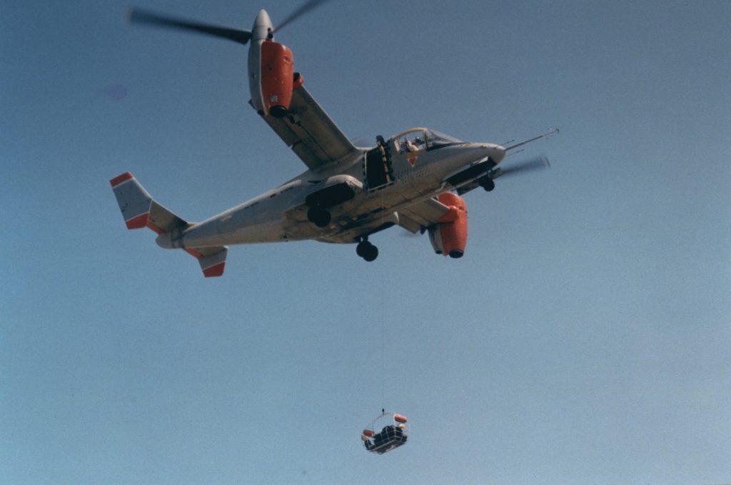 Bell XV 15 BAT LHX in flight AC84 0382 1