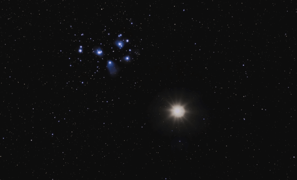 Catch The Pleiades Star Cluster Close To The Moon Tonight!