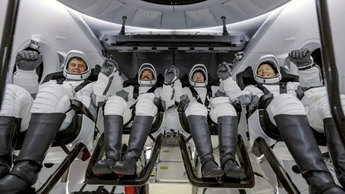 Sophie Adenot, French ESA astronaut, on her way to the International Space Station Safran