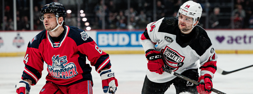 WOLF PACK LOSE 2-1 TO COMETS WOLF PACK LOSE 2-1 TO COMETS