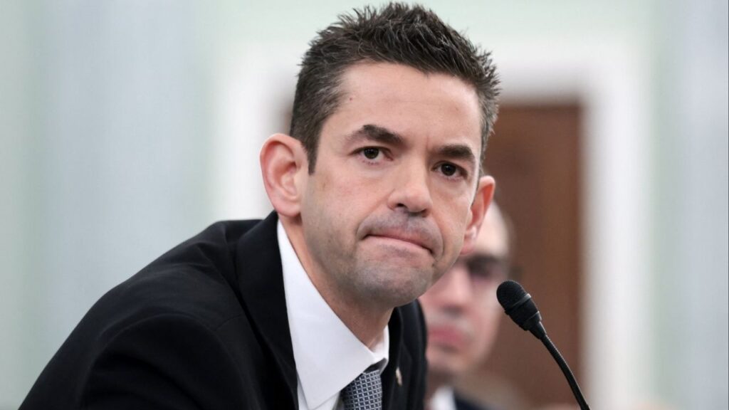 Jared Isaacman, U.S. President Donald Trump's nominee to be administrator of the National Aeronautics and Space Administration (NASA), testifies during a Senate Commerce, Science, and Transportation confirmation hearing on Capitol Hill in Washington, D.C., U.S., December 3, 2025. (Reuters/Jonathan Ernst)