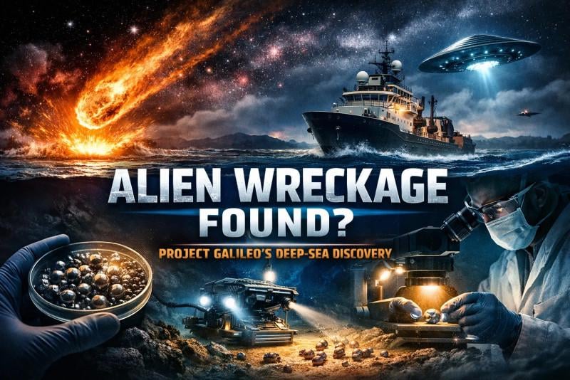 Project Galileo’s Deep-Sea Secret: Is This The First Alien Wreckage Found on Earth?