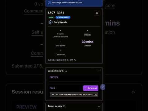 These are a few highlights from a live Remote Viewing session that produced a good hit this week.