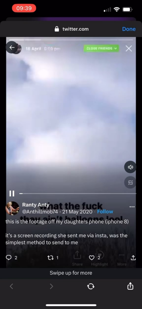 Sighting in UK during lockdown Sighting in UK during lockdown