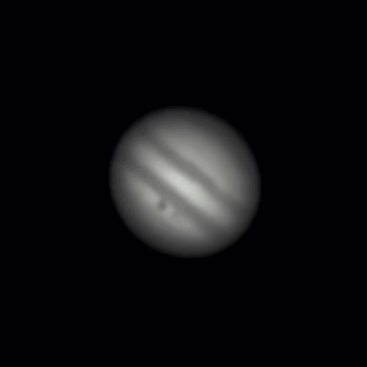 Captured a transit of Ganymede during opposition