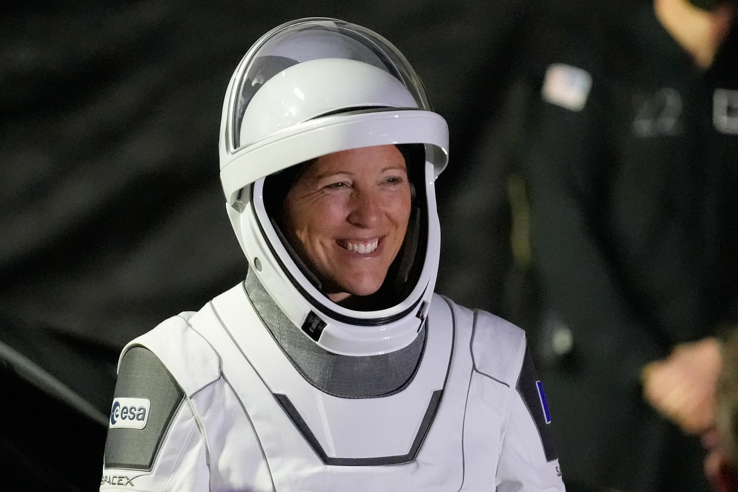 Crew 12 ESA astronaut Sophia Adenot, of France, leaves the...