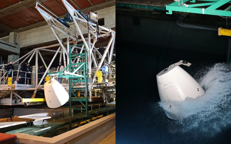 The Exploration Company has successfully completed a splashdown test campaign using a subscale mockup of its Nyx capsule.
