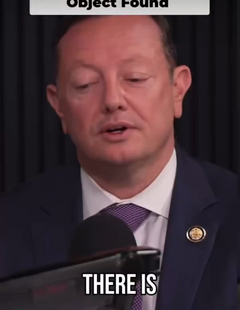 Eric Burlison mentions he wants to visit classified location of UFO too big to move, implying it's in South Korea