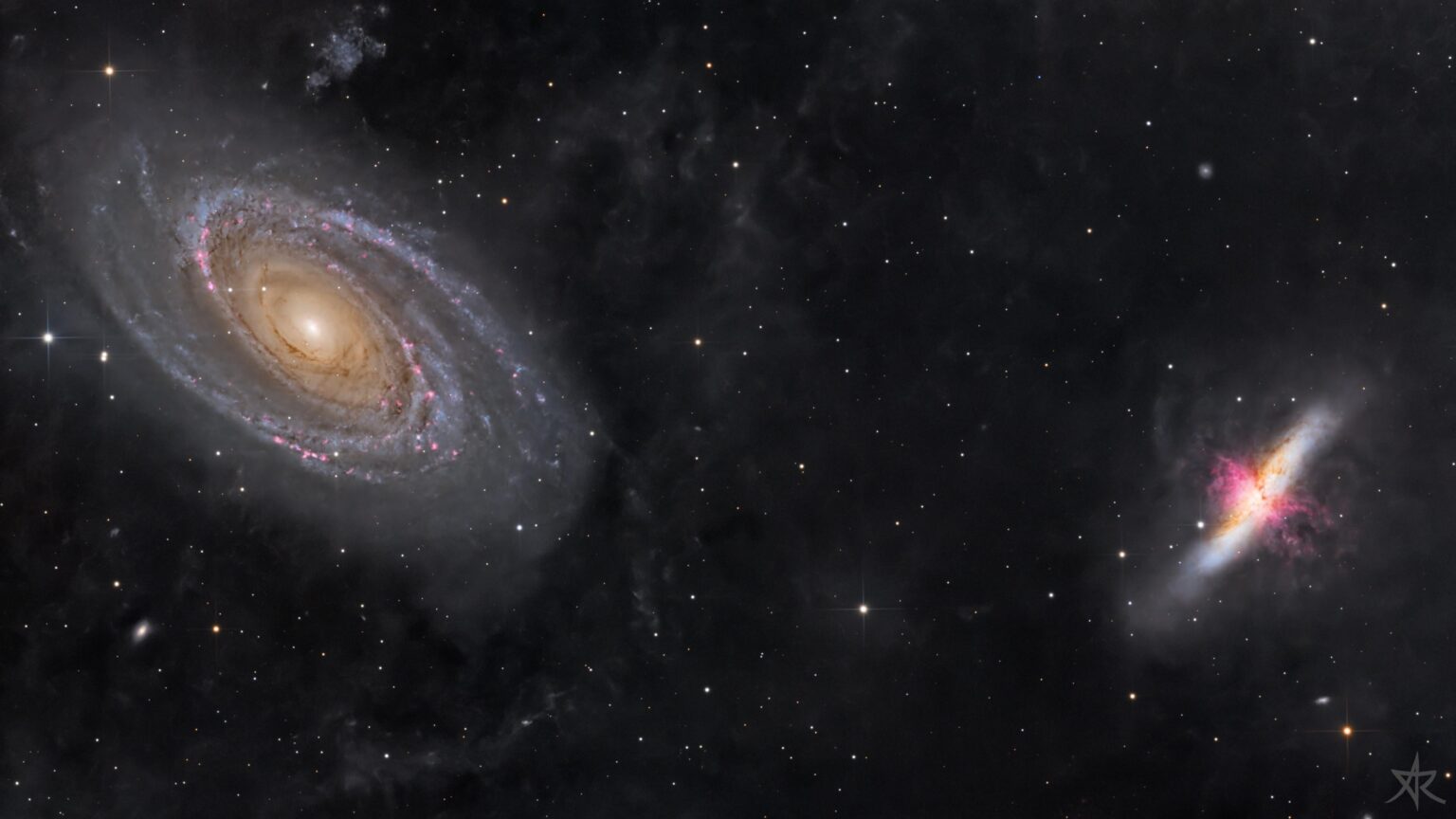 M81 - Bode's Galaxy and M82 - Cigar Galaxy