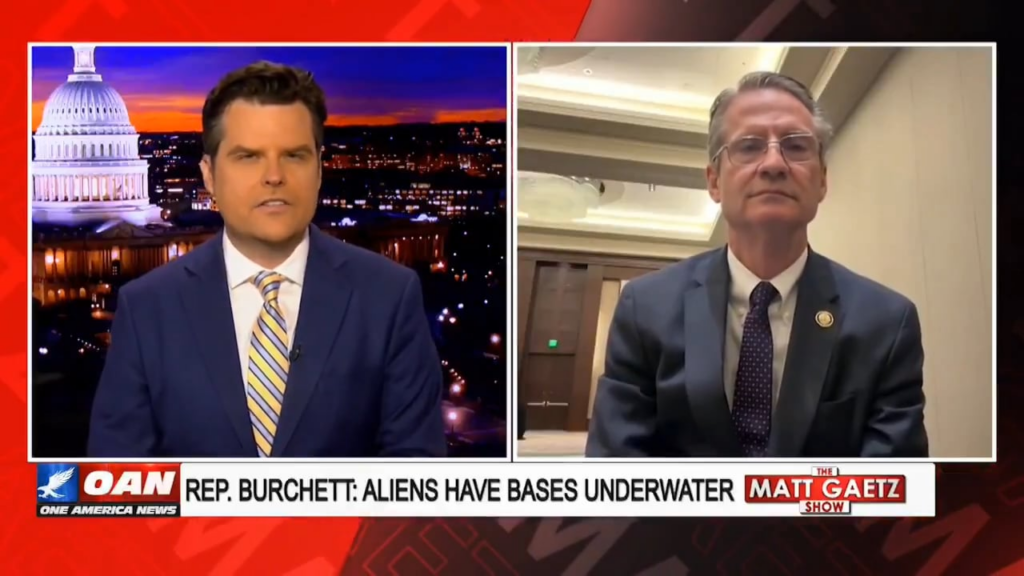 Rep. Tim Burchett says military officials have briefed him on the possibility that aliens may have underwater bases. He claims intelligence points to five specific locations in U.S. waters where submerged UAP facilities could exist. Rep. Tim Burchett says military officials have briefed him on the possibility that aliens may have underwater bases. He claims intelligence points to five specific locations in U.S. waters where submerged UAP facilities could exist.