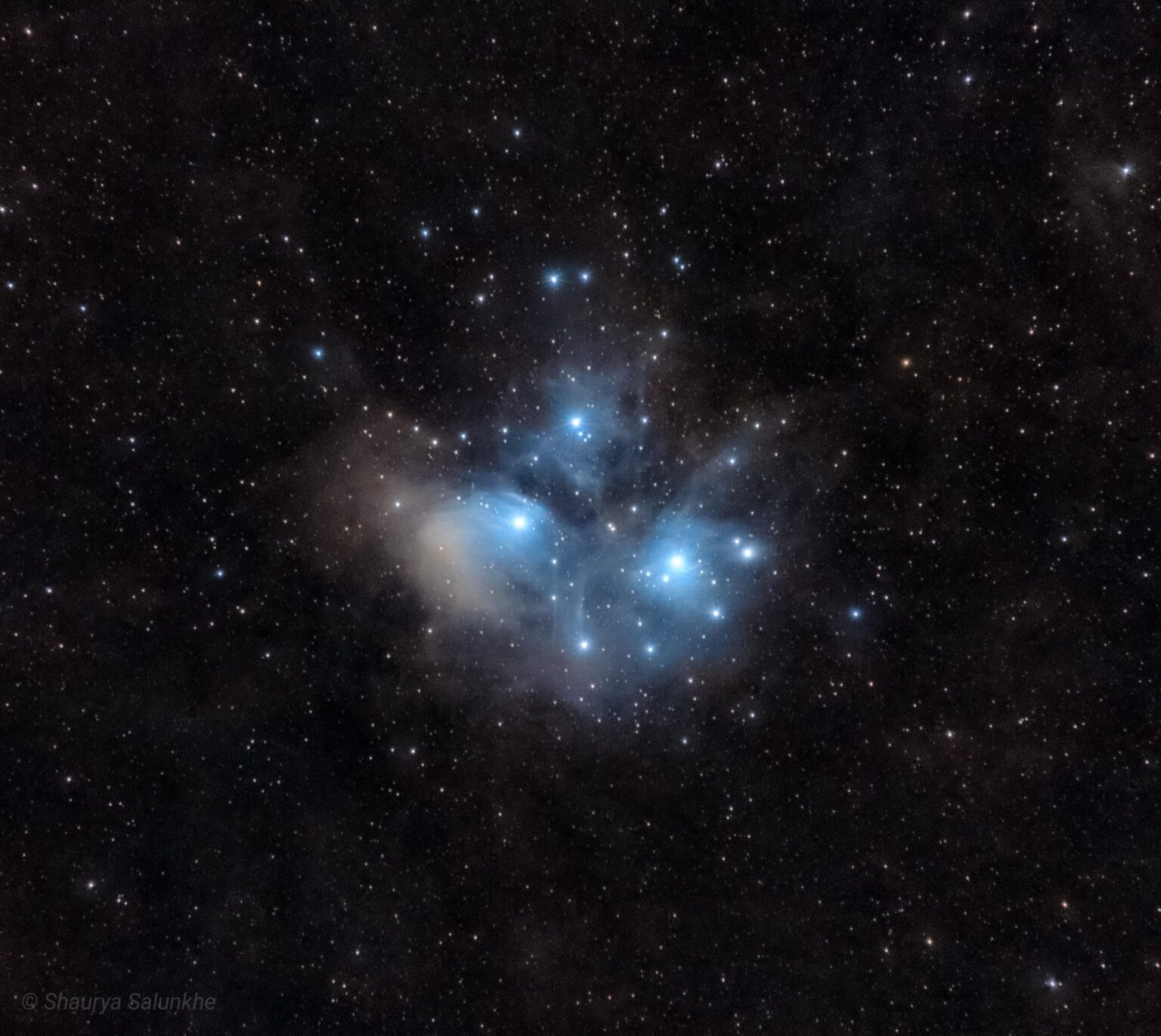 The Pleiades Star cluster with kitlens