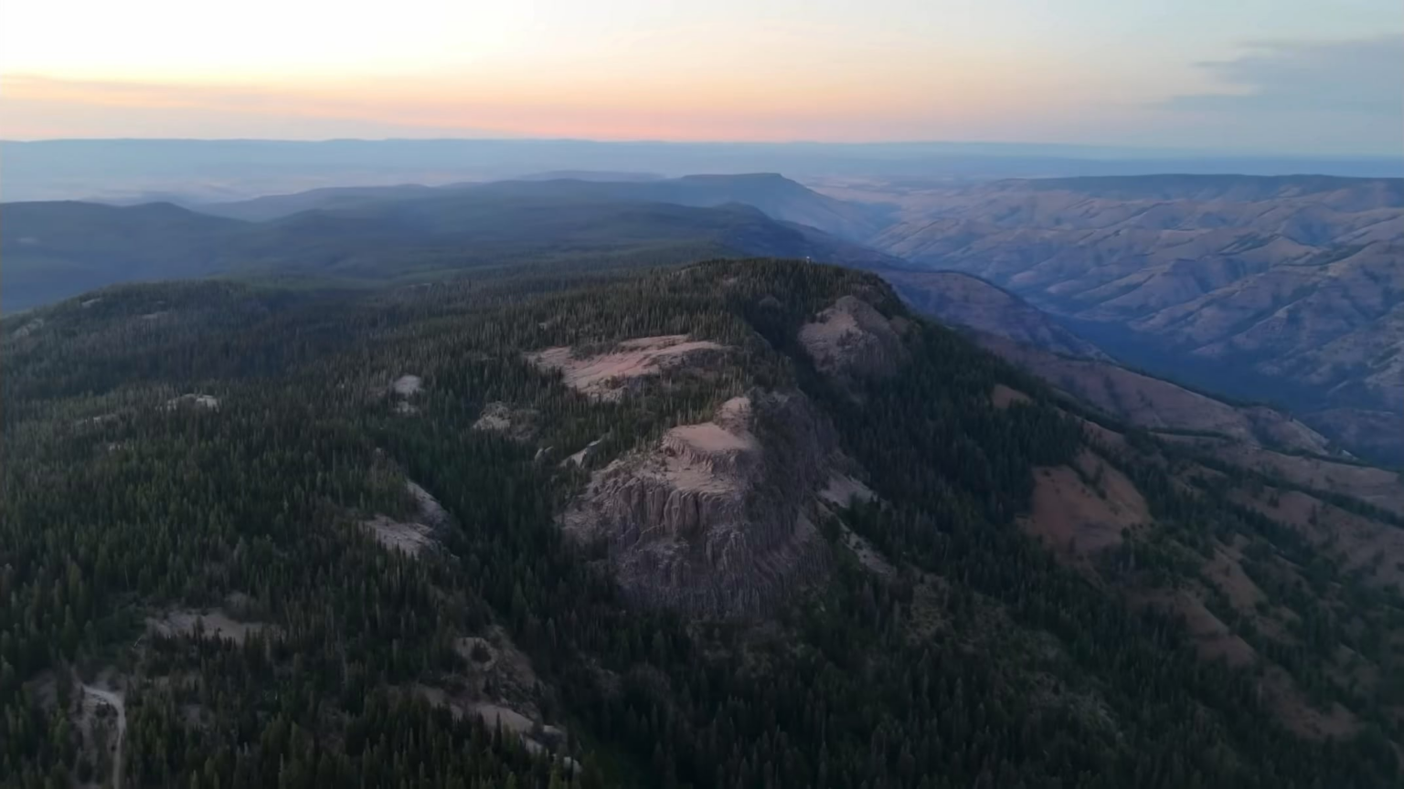 21:40 into @the_pov_channel's forestry youtube video, they document amazing footage of an Orb flying over the forest!