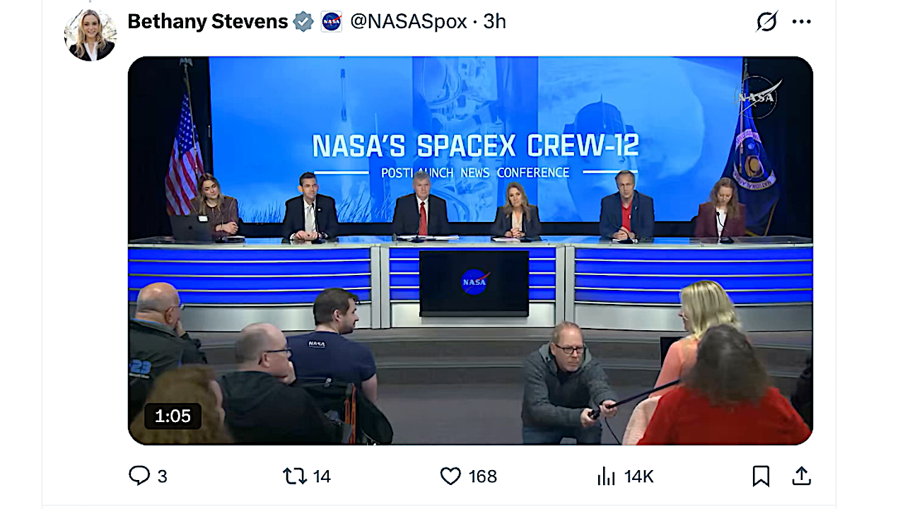 Watching Broken News Echo At NASA