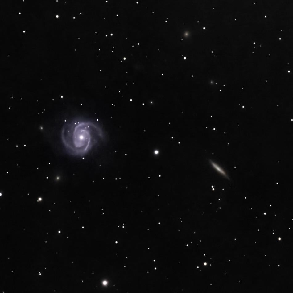 Tonight's Image Of M101 And NGC 4231.