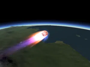 Detectan por primera vez contaminación atmosférica por reingreso de cohetes y alertan sobre impacto espacial. Foto: Reddit. 